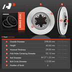 Front Disc Brake Rotors for Chevrolet Colorado GMC Canyon (2009–2012)