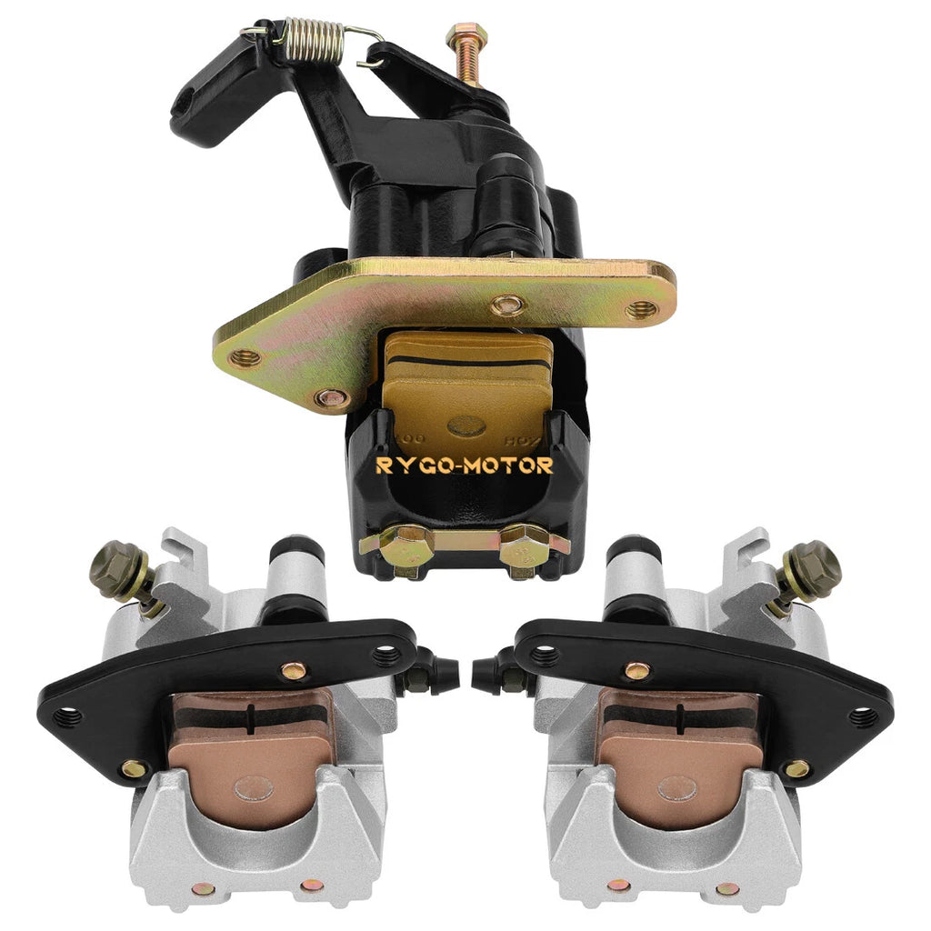 Front & Rear Brake Calipers w/Pads for Yamaha YFZ350 Banshee (1990–2001)