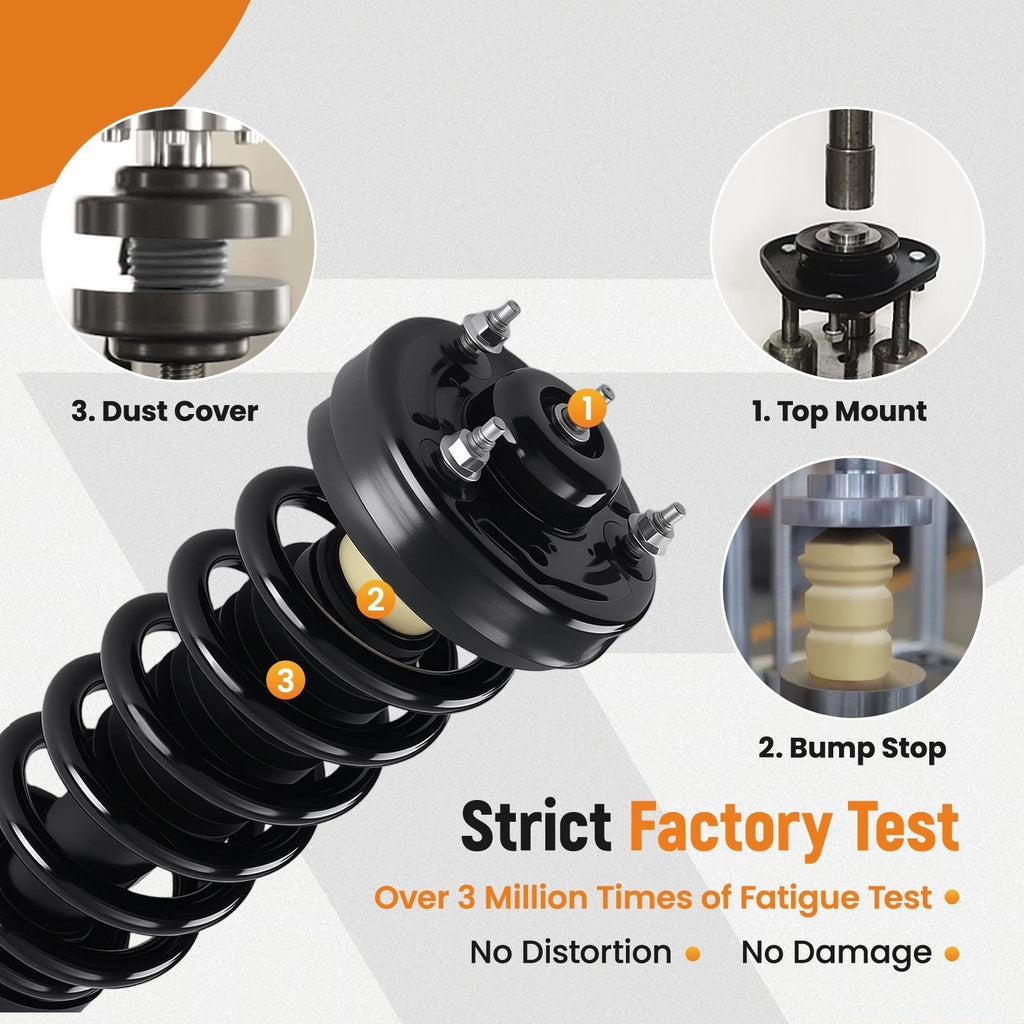 2X Front Struts Shock & Coil Springs Assembly for Ford F-150 (2014)