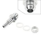 8AN Male Flare Bulkhead to 3/8" Hose Barb Fuel Tank Fitting for Universal (N/A)
