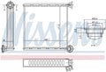 Nissens HVAC Heater Core 73980 for