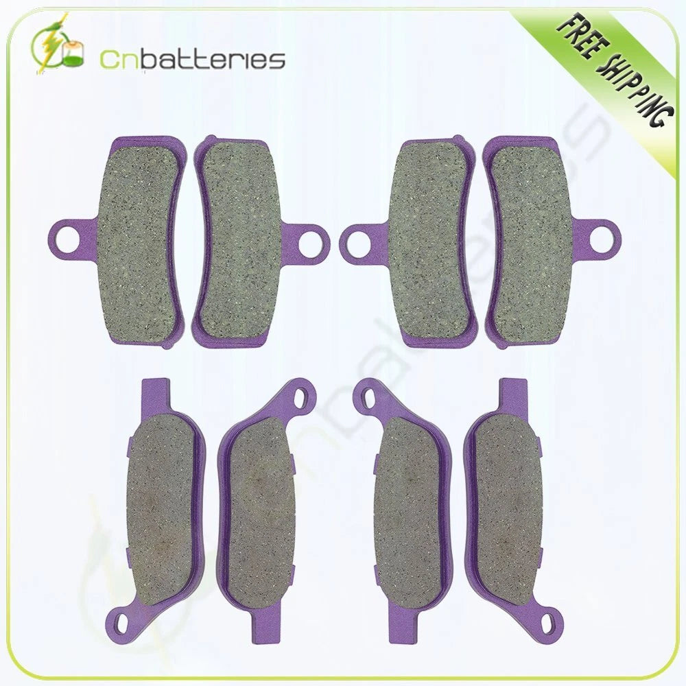Front and Rear Brake Pads for Harley-Davidson Street Bob (2008–2011) Carbon Fiber