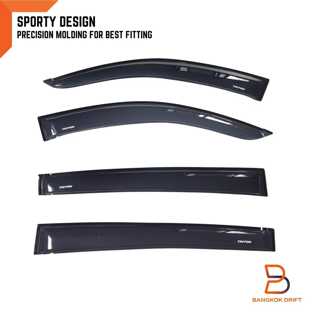 Weather Shield Window Visor Guard for Mitsubishi Triton MN ML (2005-2015)