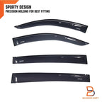 Weather Shield Window Visor Guard for Mitsubishi Triton MN ML (2005-2015)