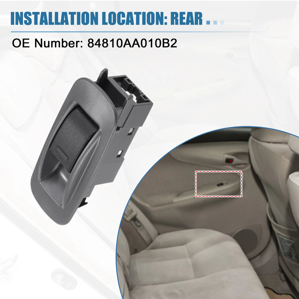 Rear Power Window Switch for Toyota Tacoma (2005–2012) No. 84810AA010B2