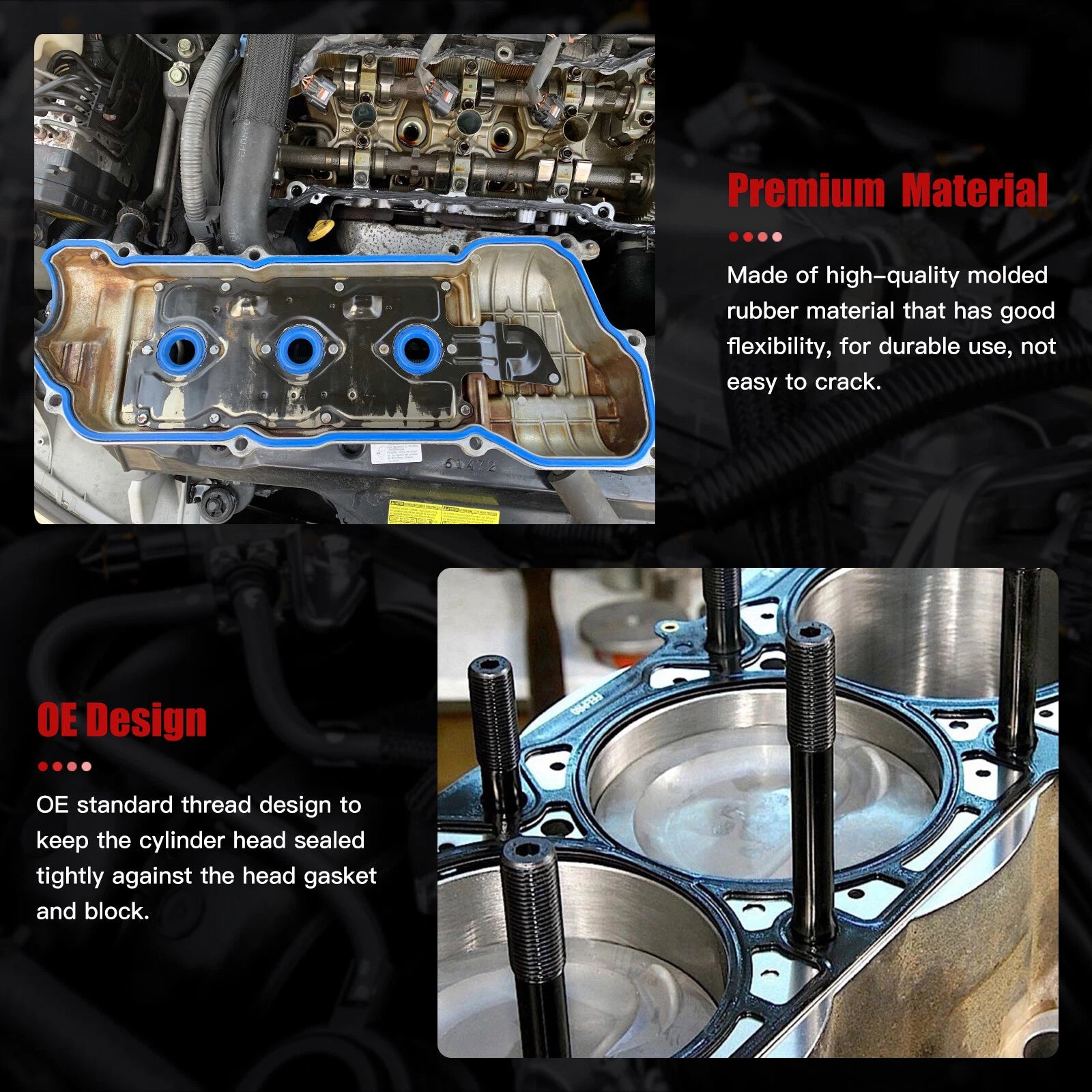 Intake Manifold Gasket for Chrysler PT Cruiser Jeep Wrangler (2001-2010)