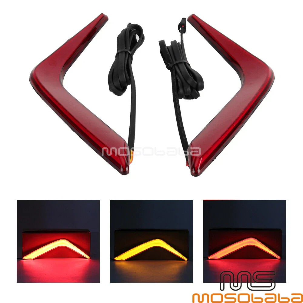 LED Rear Saddlebag Accent Lights + Taillight for Honda Goldwing GL1800 (2018)