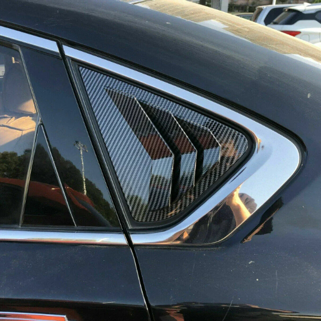 2 x Carbon Fiber Window Louver Cover for Nissan Altima Teana (2013–2018)