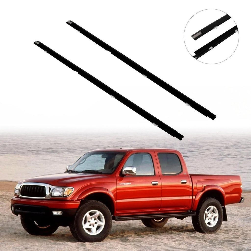 Pair Window Scraper Seal Belt Weatherstrip for Toyota Tacoma (1996–2003)