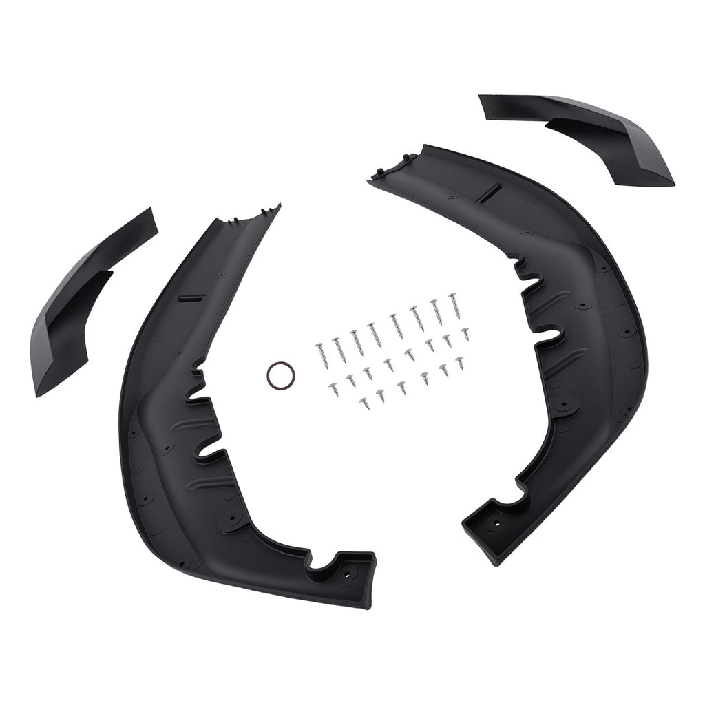 Set of 4 Carbon Style Front Extensions for BMW G30 G31 5 Series M Sport (2017–2020)