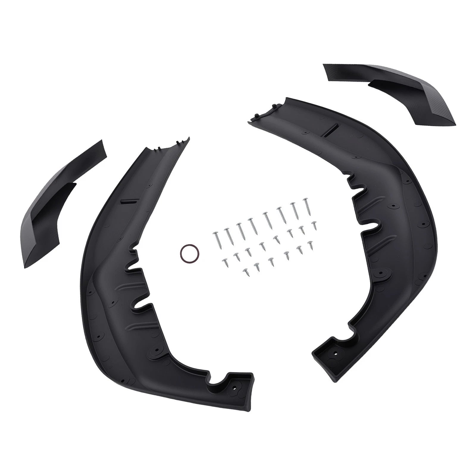 Set of 4 Carbon Style Front Extensions for BMW G30 G31 5 Series M Sport (2017–2020)