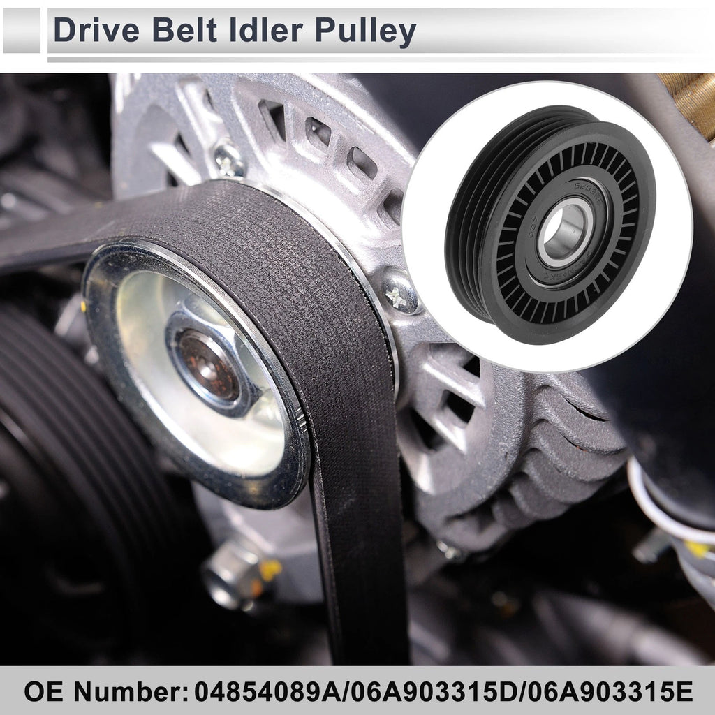 Drive Belt Idler Pulley Serpentine for Audi A3 (2006–2013) 04854089A