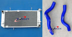 Aluminum Radiator & Blue Silicone Hose for Suzuki TL1000S (1997-2001)