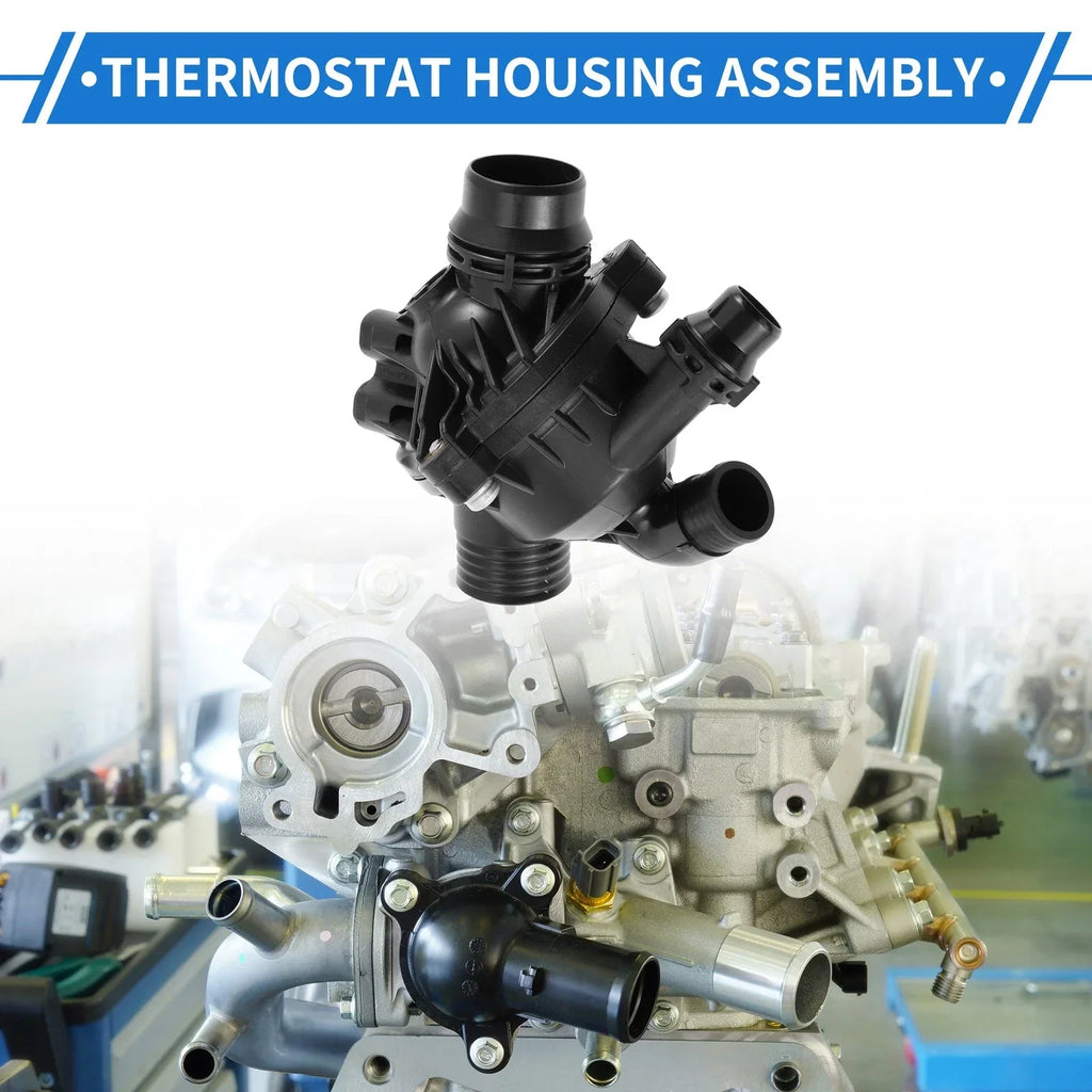 Engine Coolant Thermostat Housing Assembly for BMW E70 E71 X5 X6 (2007-2010)