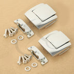 Chrome Razor Chopped Trunk Latch Hinges for Harley Touring (1988–2013)