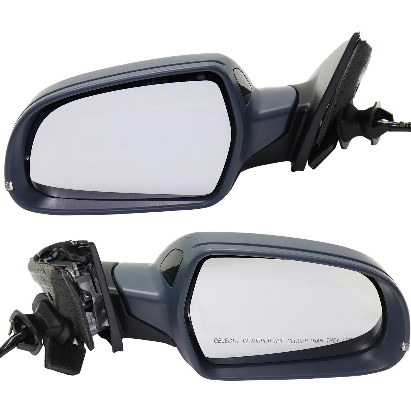 Heated Power Mirror Pair for Audi A4 Quattro (2010–2011) with Lane Change Assist