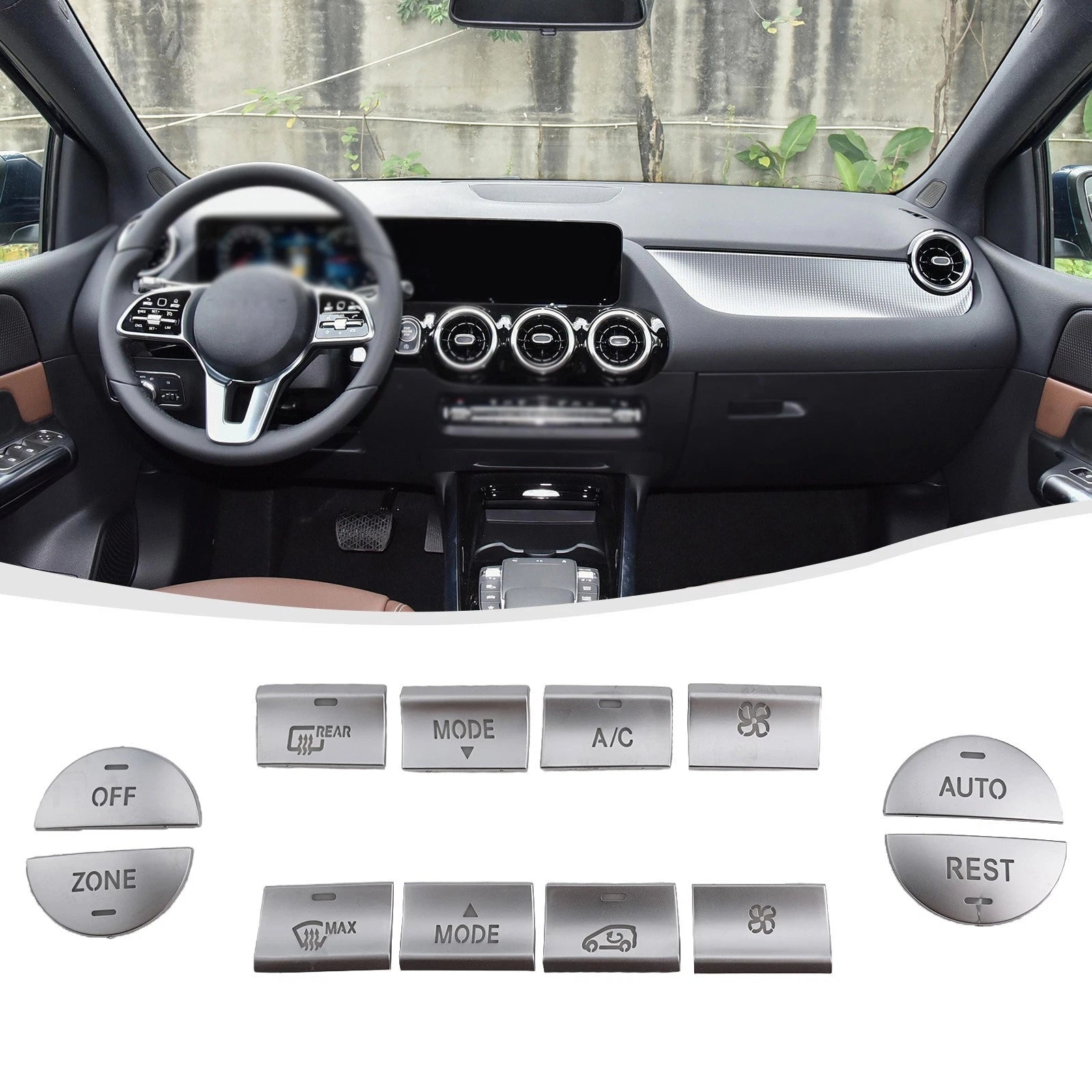 Air Conditioning Buttons Trim for Mercedes C117 X156 (2013–2019)