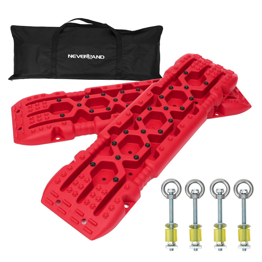2X Recovery Tracks Sand Mud Snow Traction Boards for 4WD Vehicles