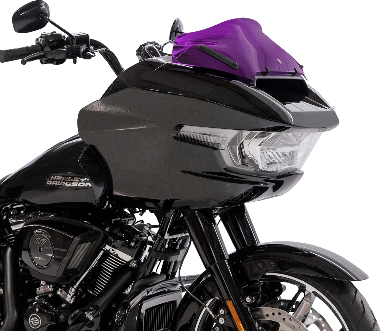 Klock Werks Kolor Flare Sport Windshield 8" for Harley FLTRX (2015–2023)