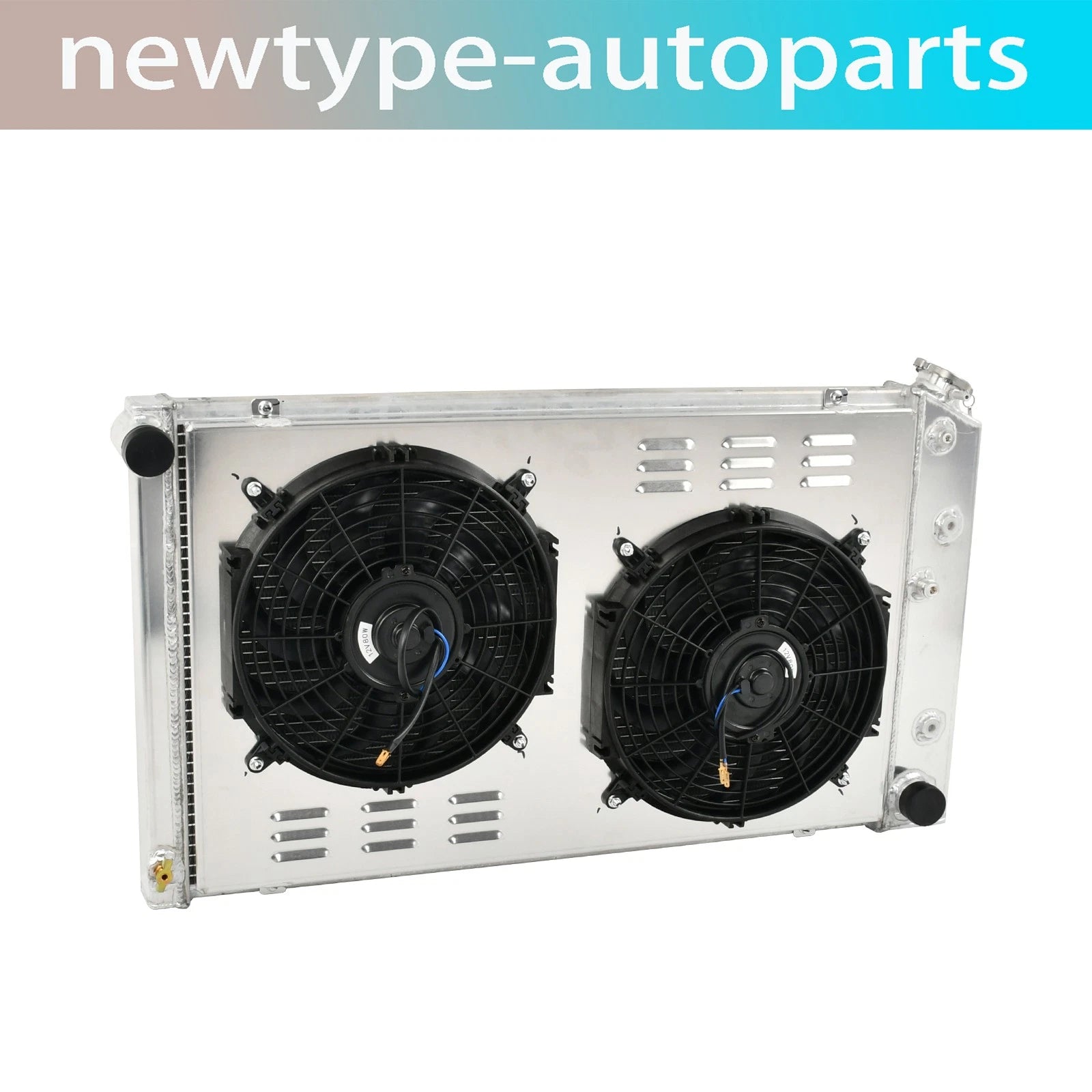 3 Row Radiator with Shroud Fan for Chevy C/K C10/20/30 K10/20 (1973–1986)