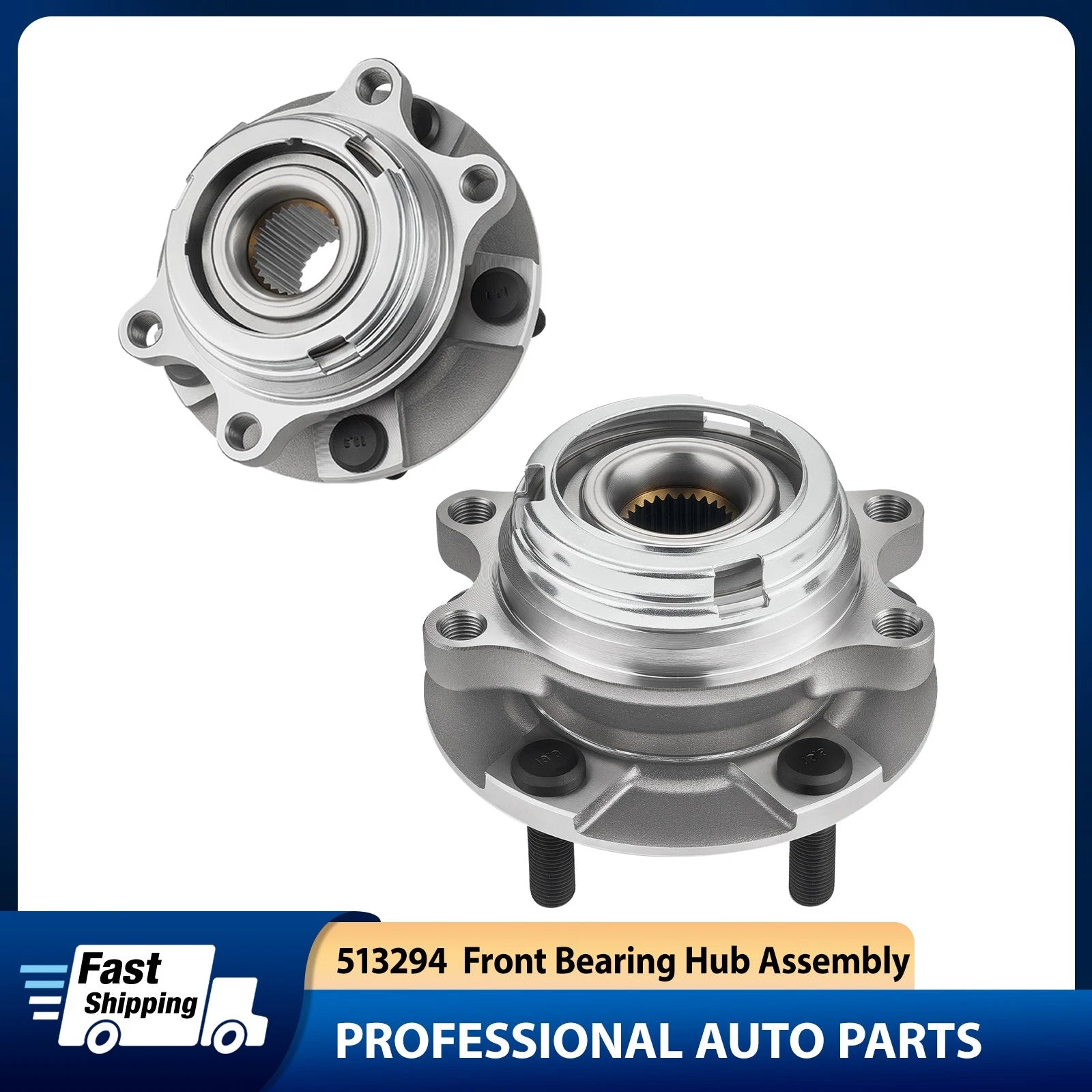 Front Wheel Bearing Hub Pair for Nissan Altima 2.5L (2007–2013)
