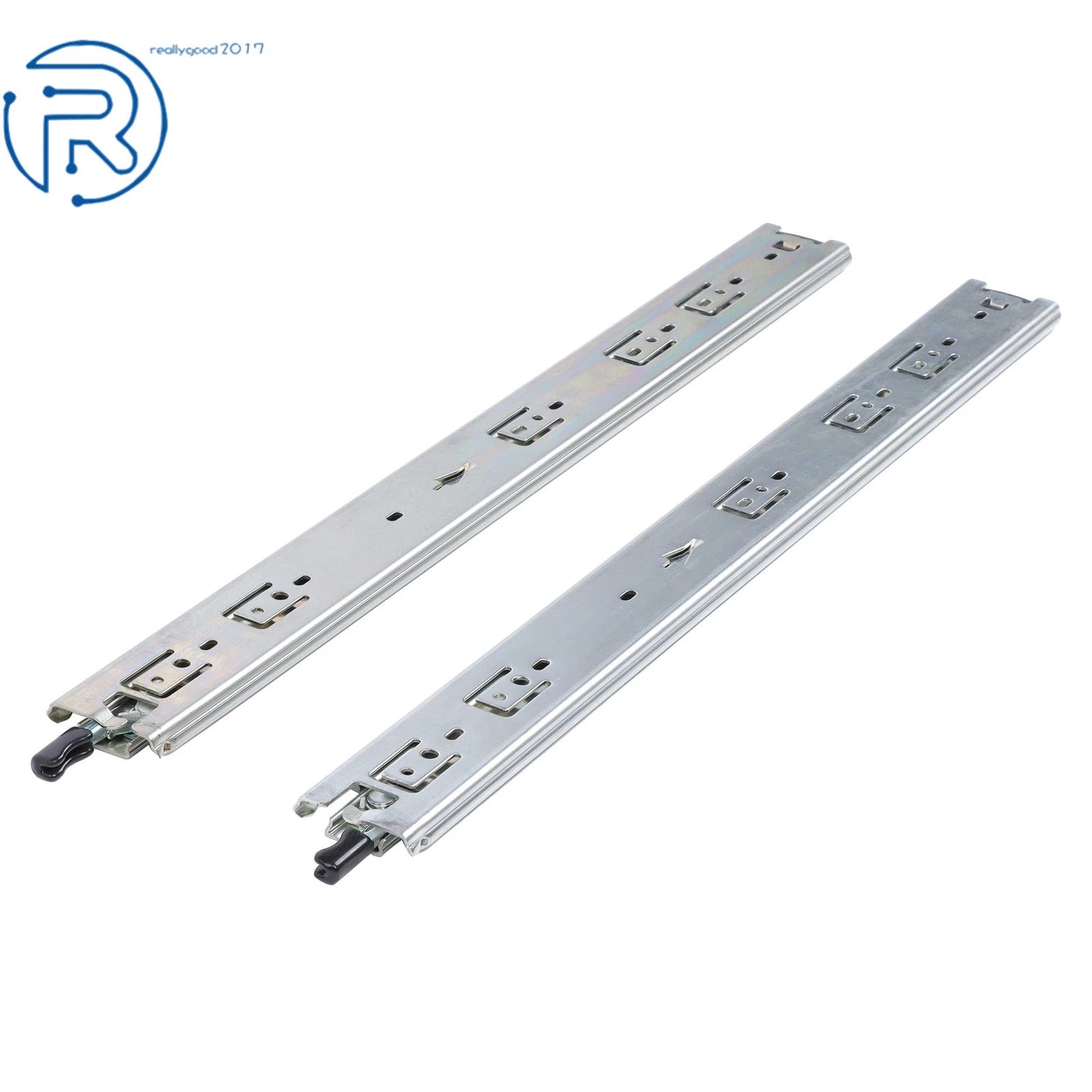 Set of 2 Heavy Duty Drawer Slides for Universal Applications (22 Inch)