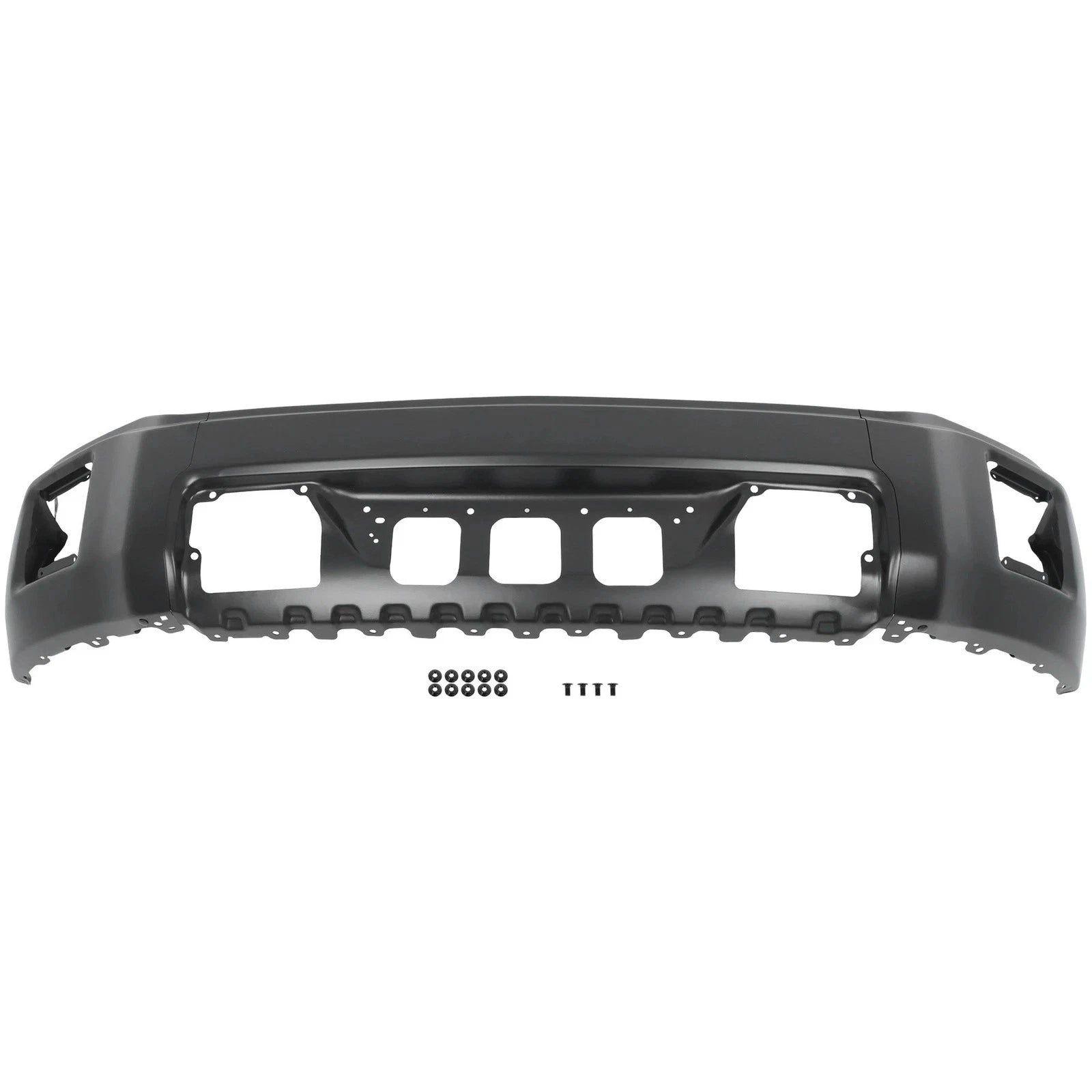 Front Bumper Face Bar for GMC Sierra 1500 (2014–2015) Black Steel