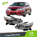 Headlight Assembly Set of 2 for Nissan Altima Sedan (2016–2018) LED
