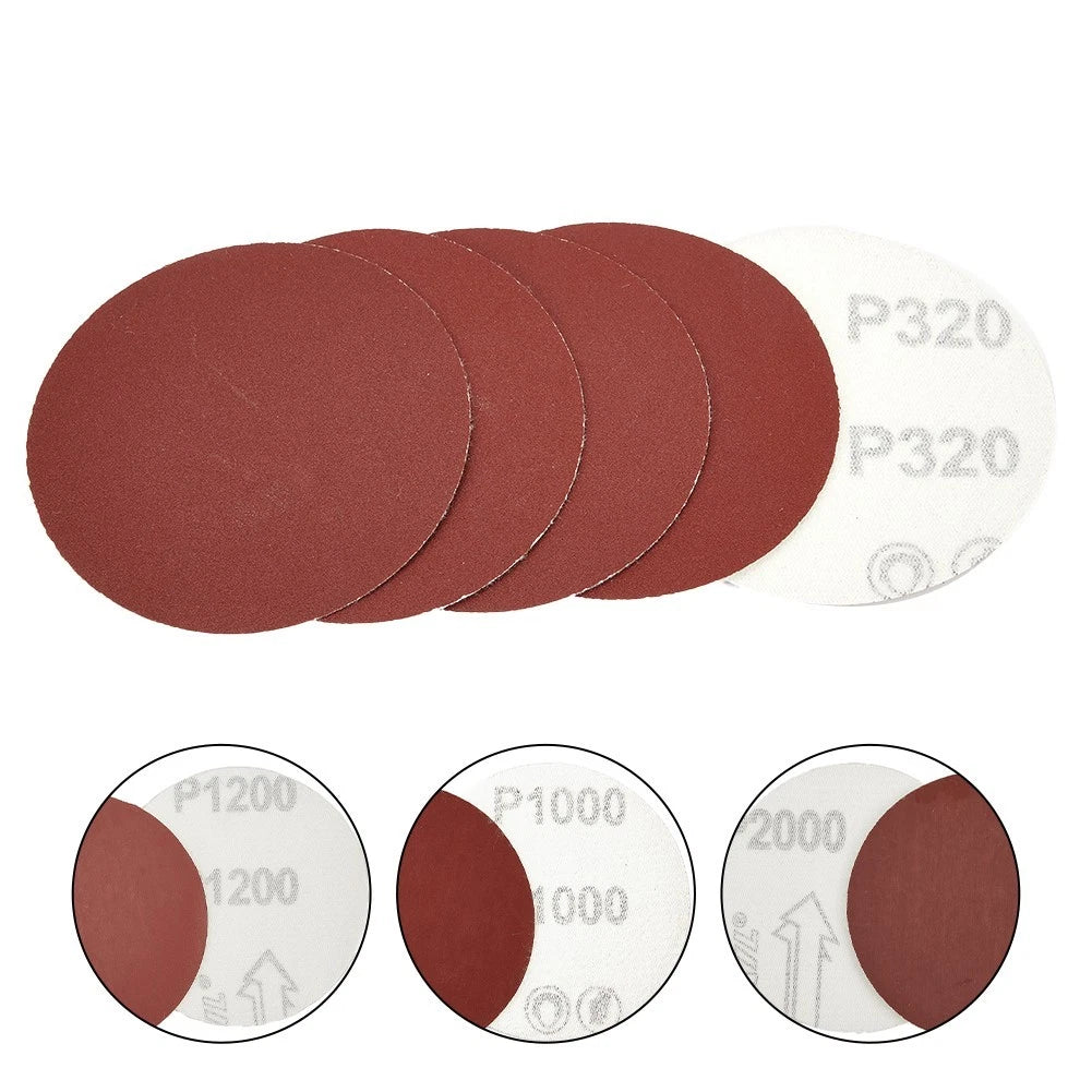 Set of 40 Aluminum Oxide Sanding Discs 75-80mm Grit 320-2000
