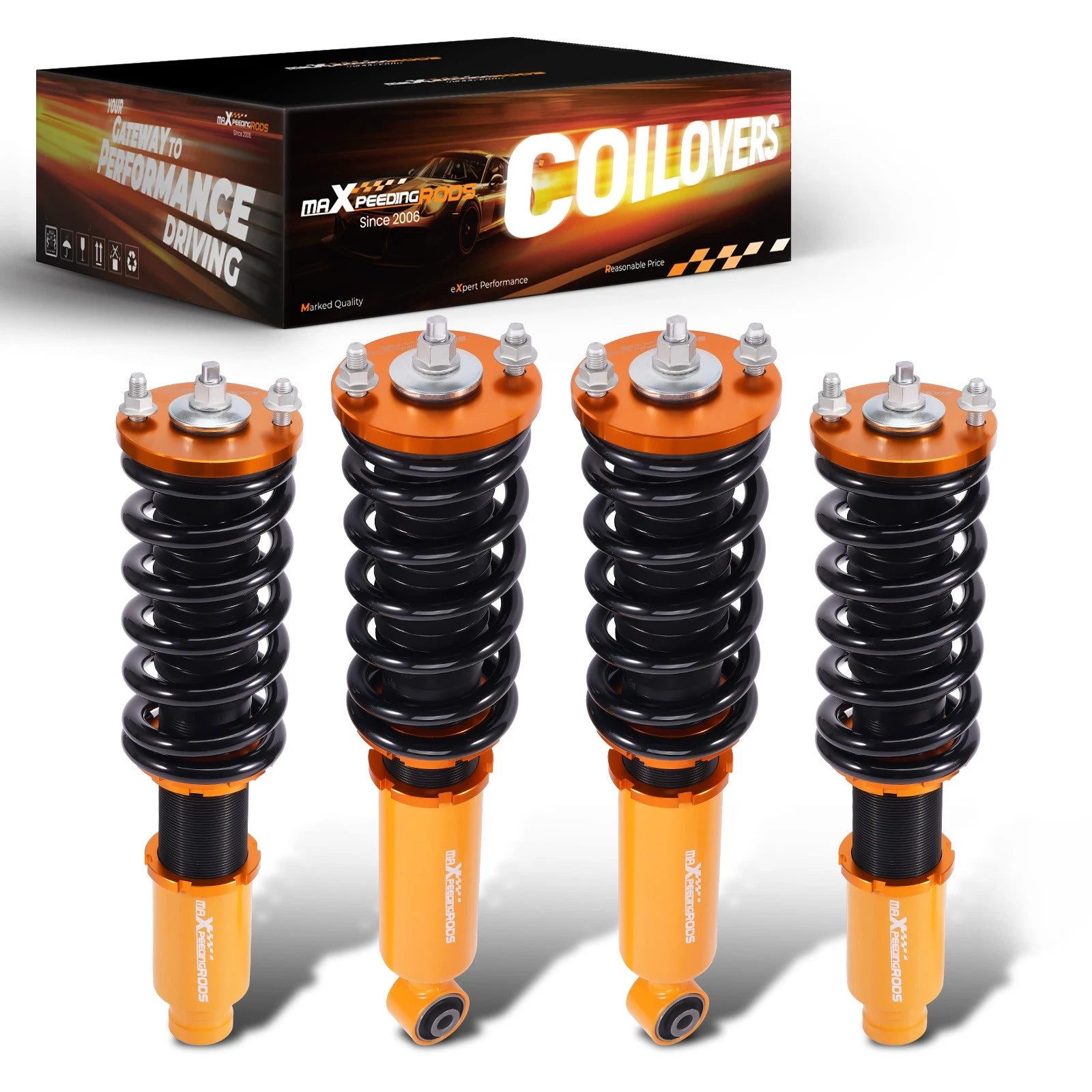 Set of 4 Coilovers for Honda CR-V (1996–2001) Adjustable Height
