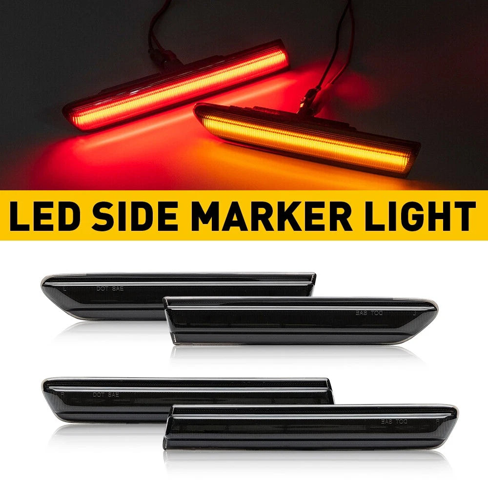 Set of 4 Smoke Lens LED Side Marker Lights for Acura TL (2004–2008)