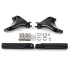 2X Black Rear Passenger Footrest Peg Mount for Harley Sportster XL883 XL1200 (2004–2013)