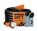 50 Amp 20FT Extension Cord with 14-50P Plug & SS2-50R Receptacle