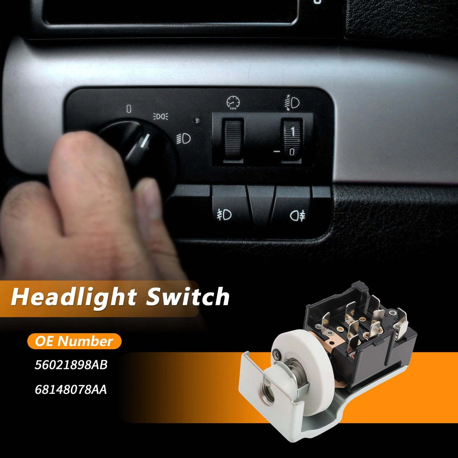 Headlight Switch for Dodge Dakota (1997–1998) No. 56021898AB