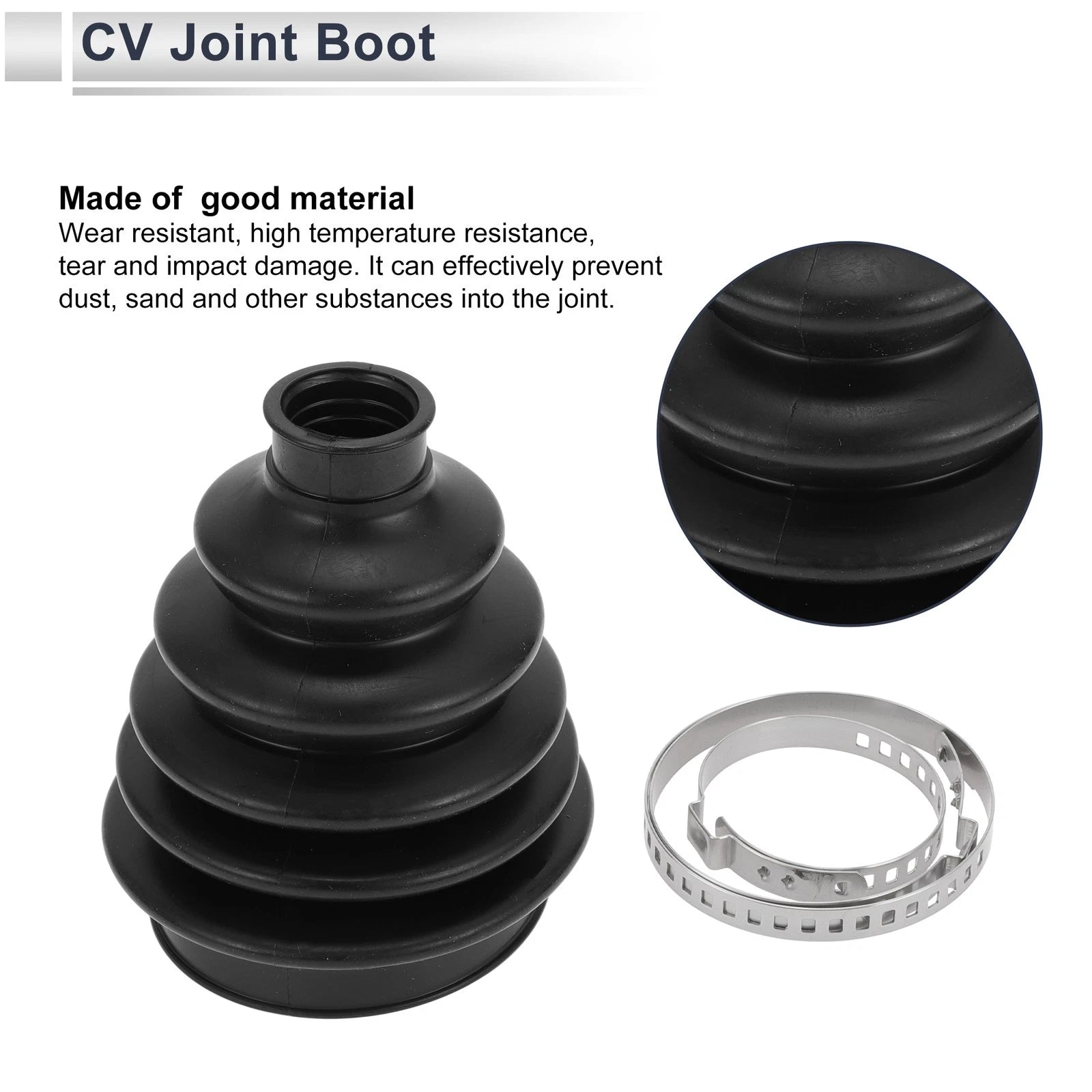 Inner CV Joint Boot Kit with Clamps for Subaru BRZ (2013–2020) No.28423FE050