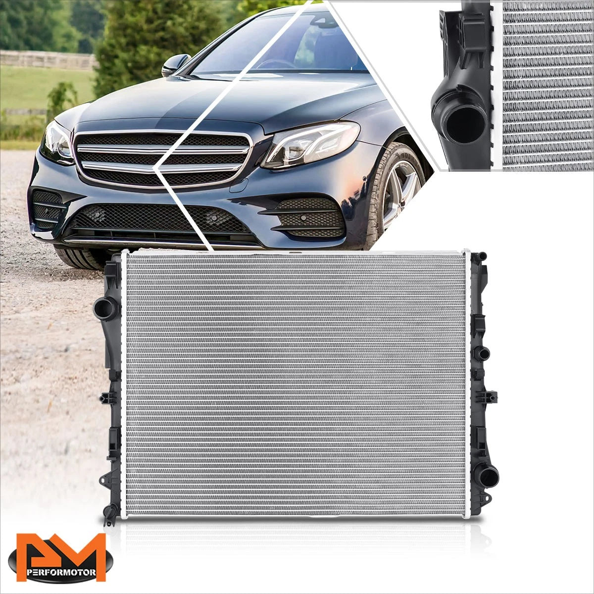 2-Row Cooling Radiator DPI-13027 for Mercedes-Benz S550 S600 S63 S65 AMG (2014–2017)