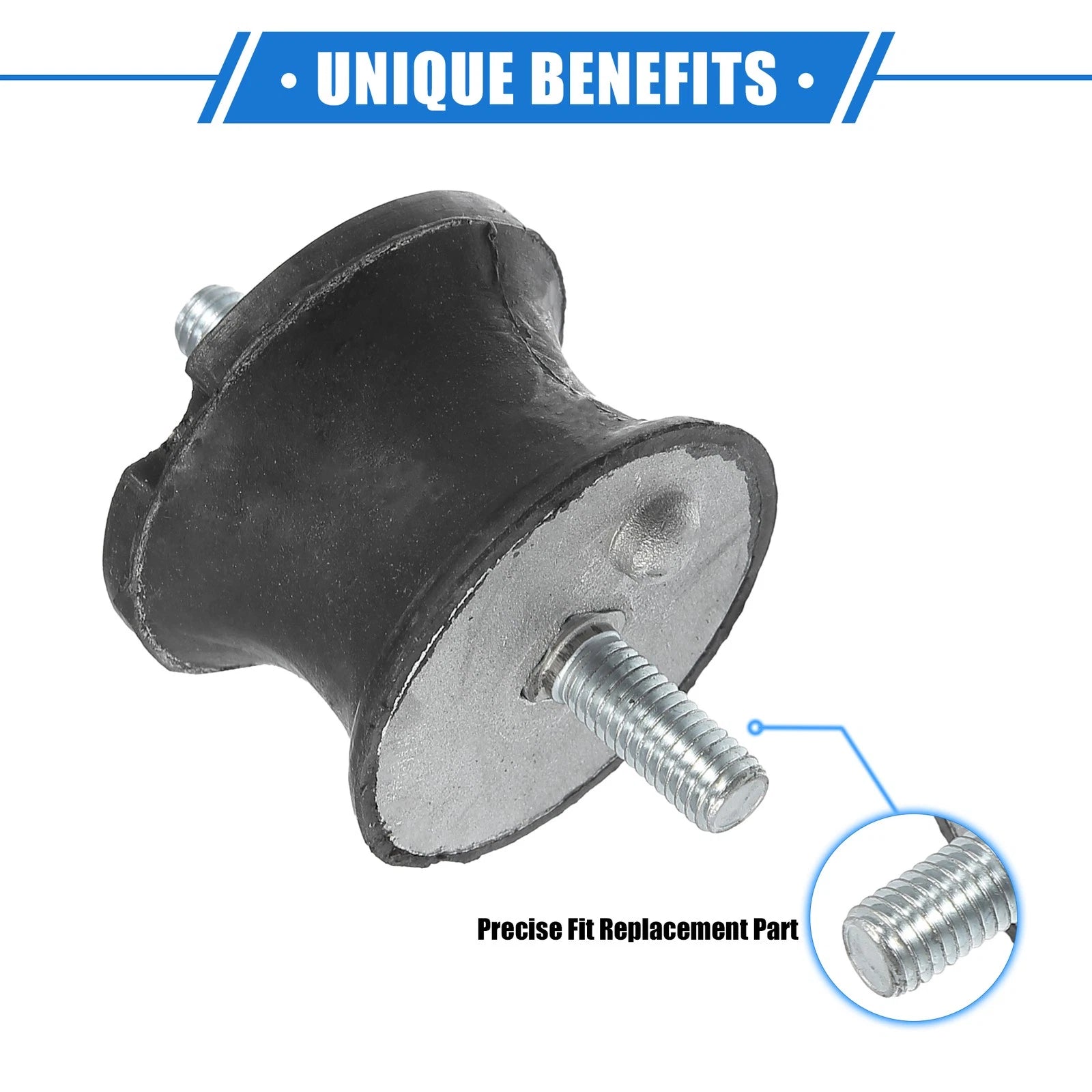 2X Automatic Transmission Mounts for BMW 325is (1992–1995) Rubber Black