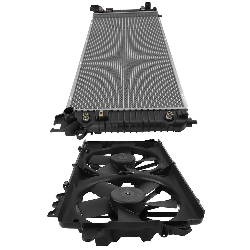 Radiator and Cooling Fan for Lincoln Navigator, Ford F-150 V8 (2010–2014)