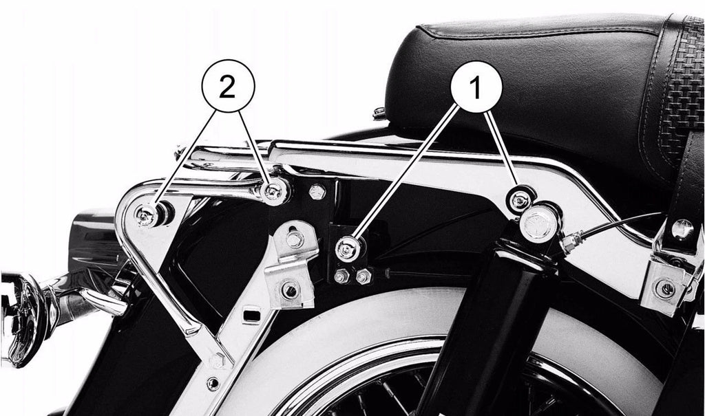 Luggage Trunk Mount Rack Hardware Kit for Harley Touring Road King (1997–2008)
