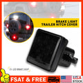 15-LED Smoked Brake Light Trailer Hitch Cover for Towing & Hauling