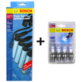 Ignition Leads + Spark Plugs 1.3L for Ford Festiva (1991-1994)