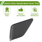 Interior Door Handle Bowl Cover Trim for Nissan Rogue (2021–2025) Carbon Fiber Black
