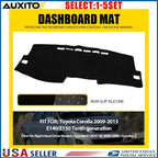 Dash Board Cover Pad Mat for Toyota Corolla (2009–2013) 1-5X Sun Anti-Glare