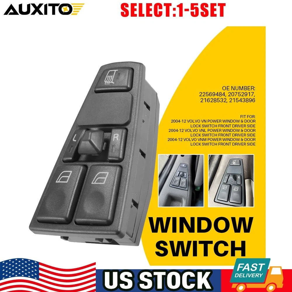 Power Window Control Switch for Volvo VNL (2005–2016) OE 21543896