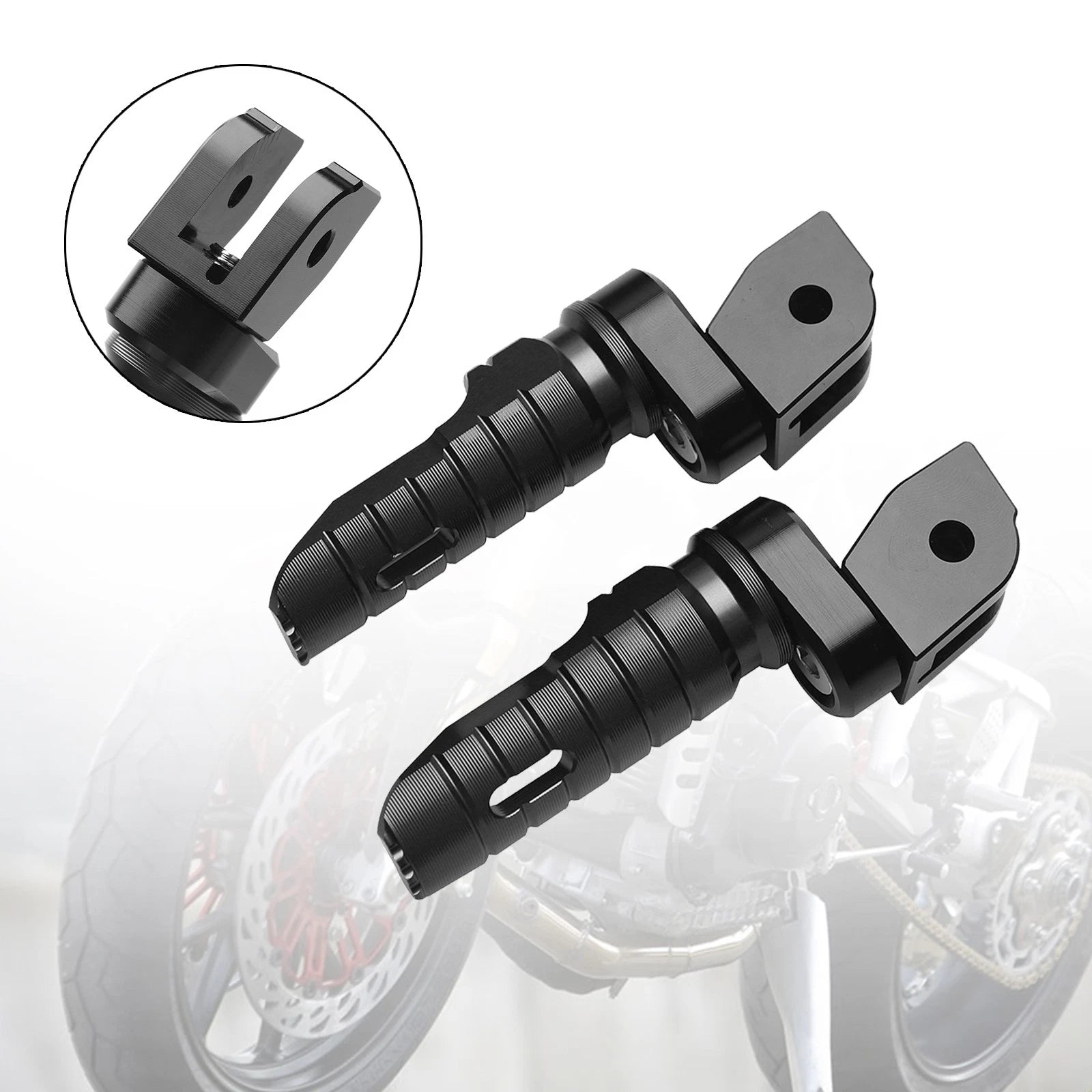 Front Footrests Foot Pegs for Ducati Monster 821 937 950 1100/S/EVO 1200/S/R