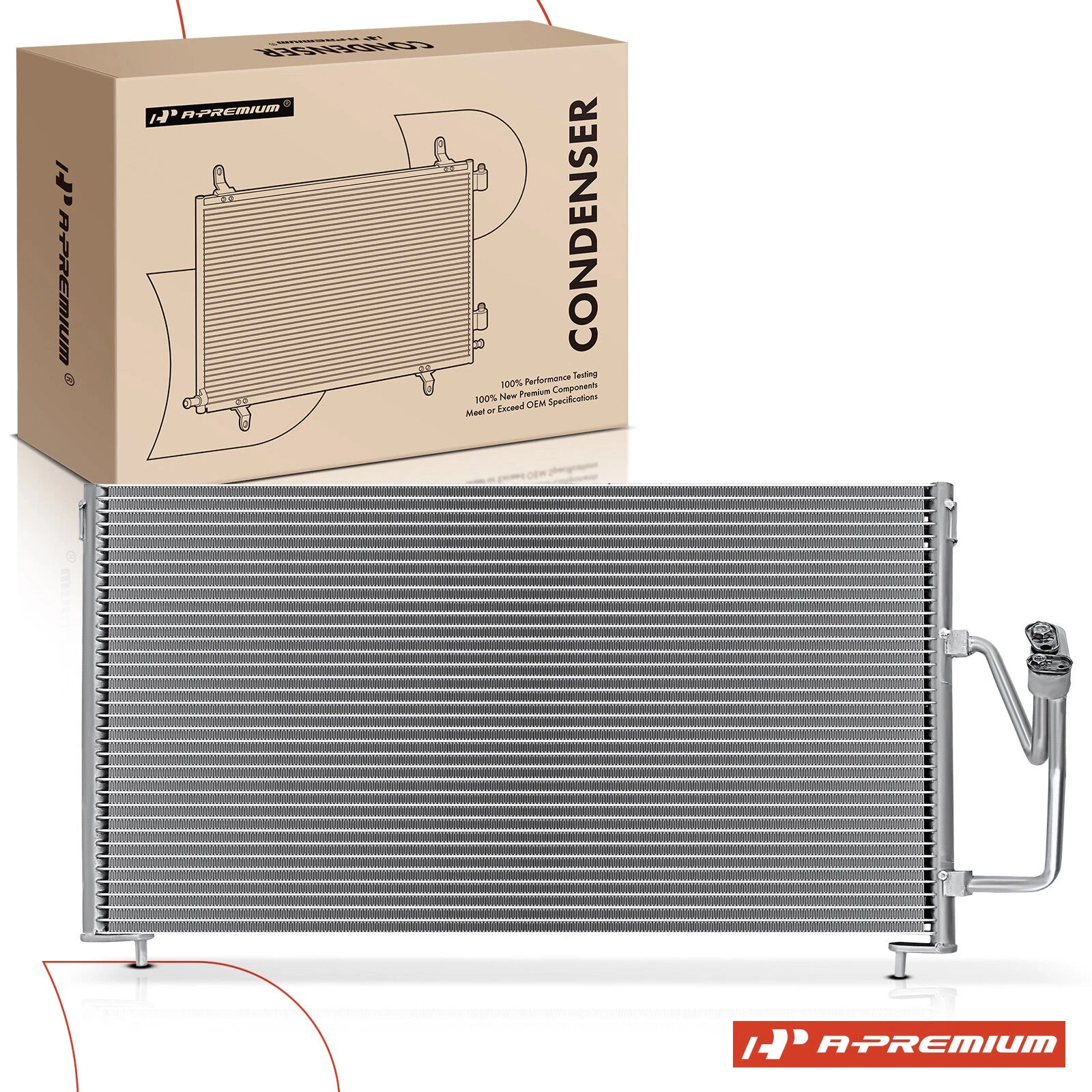 A/C Condenser with Bracket for Mitsubishi Galant (1999–2003)
