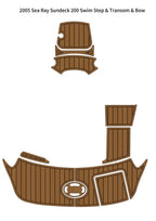 EVA Foam Teak Flooring for Sea Ray Sundeck 200 (2005)