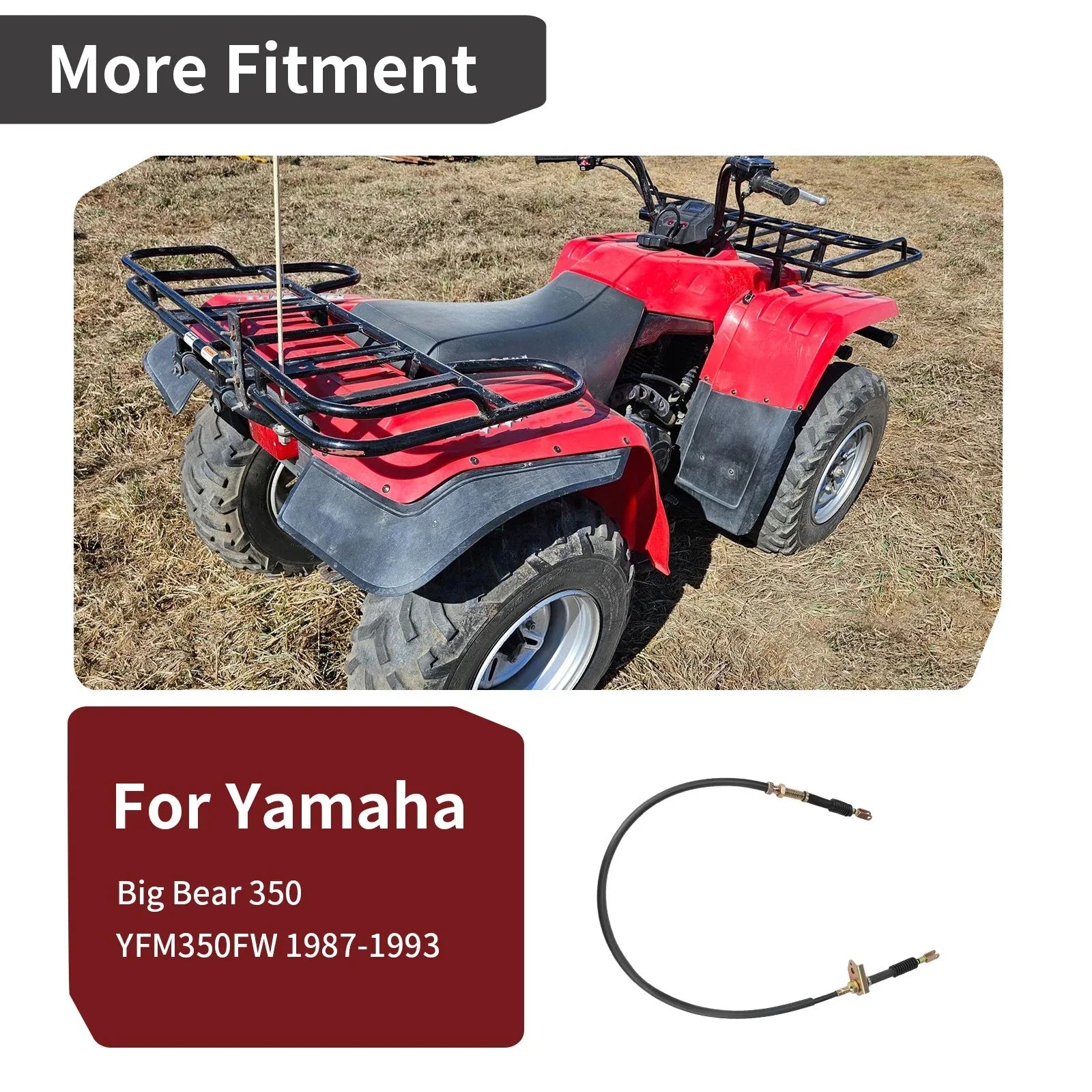 Reverse Lever Cable for Yamaha Big Bear 350 (1987–1993)