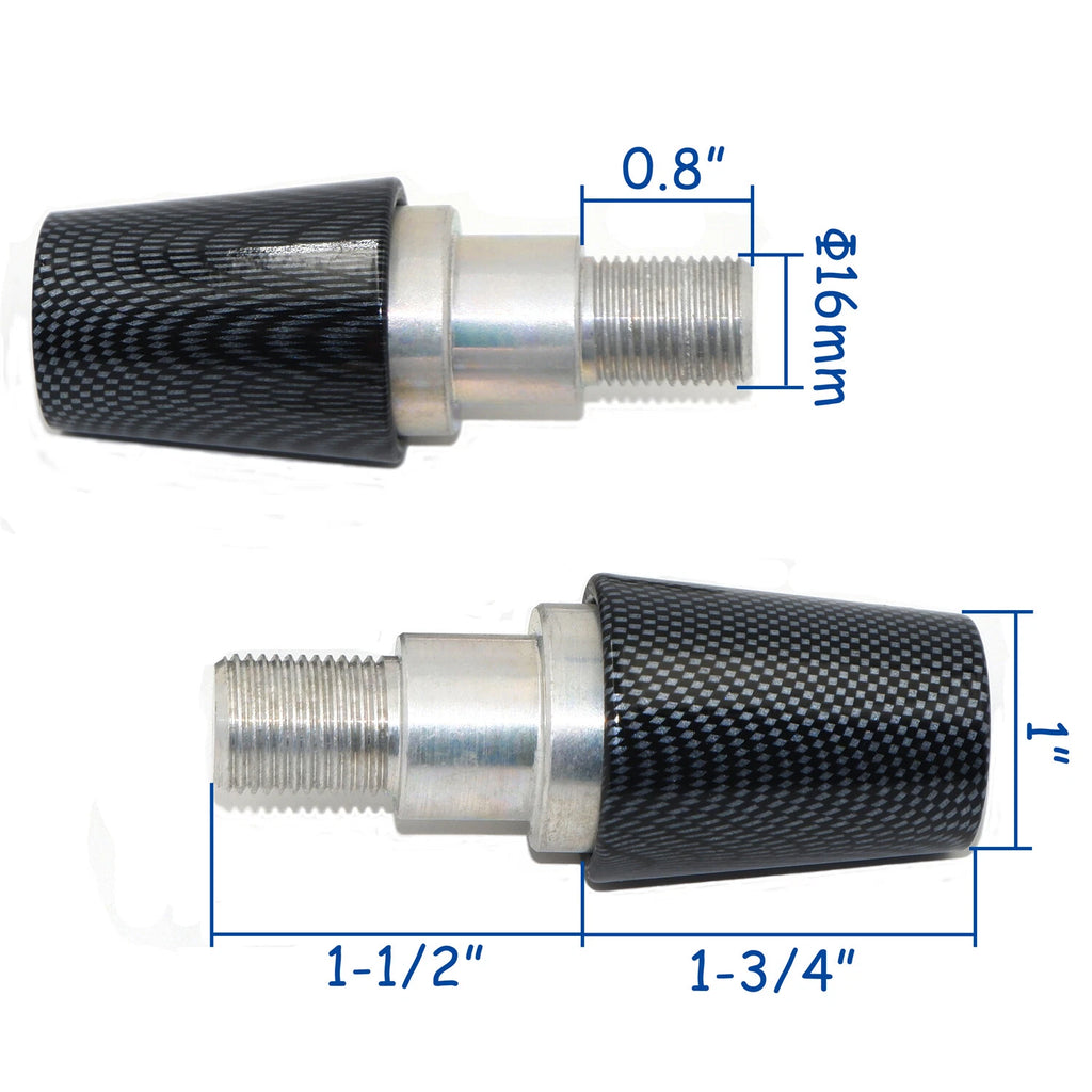 Set of 2 Handle Bar Ends for Yamaha YZF600 (1997–2006) / FRZ600 (1989–1999)