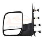 Set of 2 Folding Manual Black Mirrors for Ford Econoline (2003–2014)